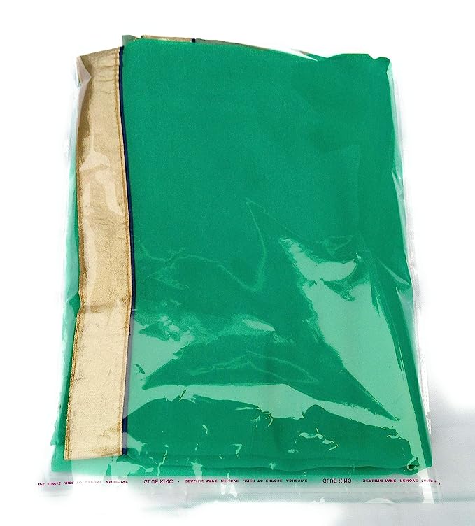 Self Adhesive BOPP Seal Bag | 100 Pieces | Transparent | Clear | Multipurpose Plastic Packing Bags Pouches | Reusable Recyclable Resealable |