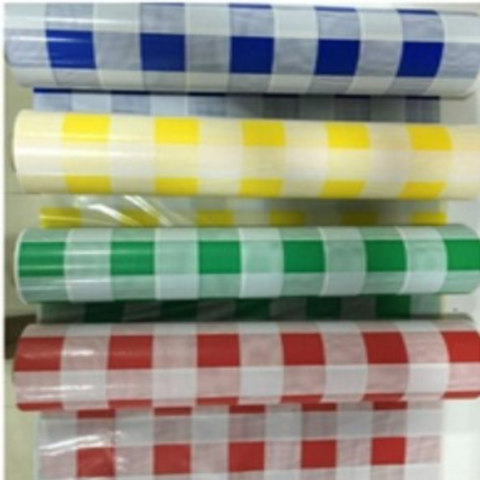 Catering Plastic Table Cloth Roll with Cutting Blade | 15 inch. x 60 Meters | Catering Roll Fridge, Kitchen, Party, Picnic| Random Colour Selection